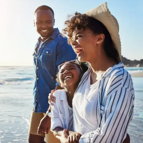 Family with life insurance